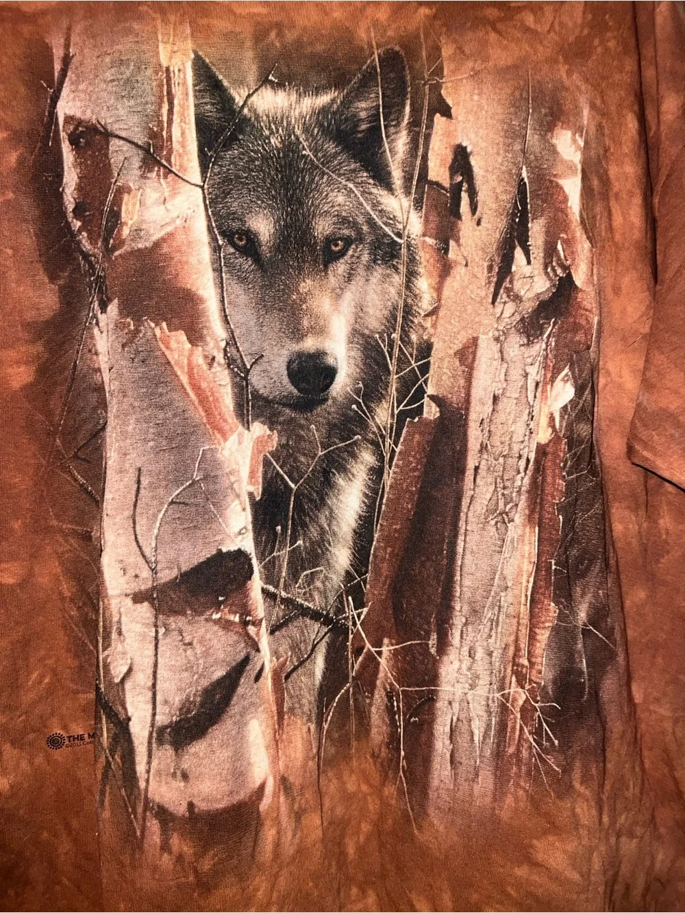 The mountain wolf tshirt men size 3x